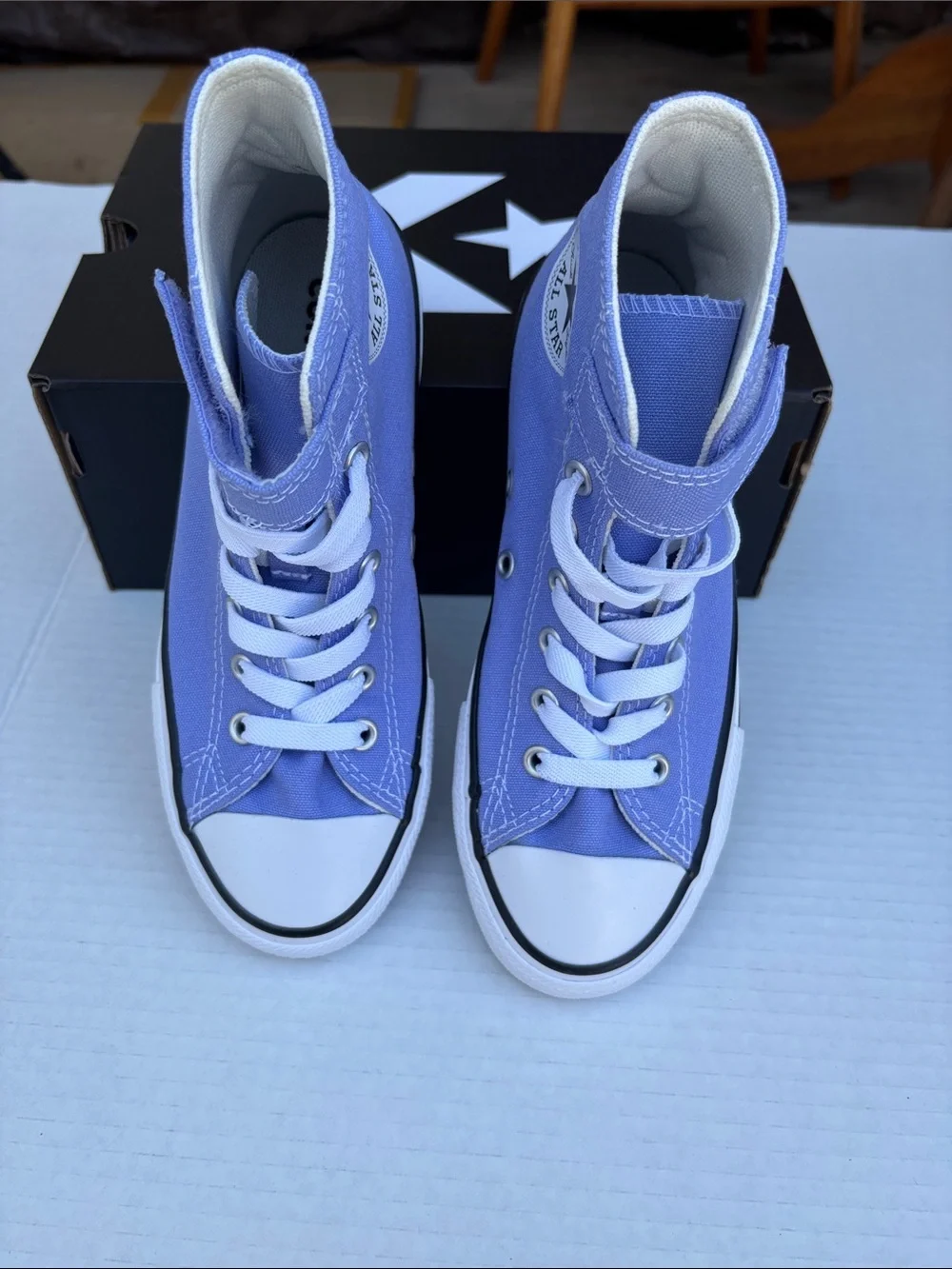 Converse Kids High-Top Canvas Sneakers in Lavender Purple